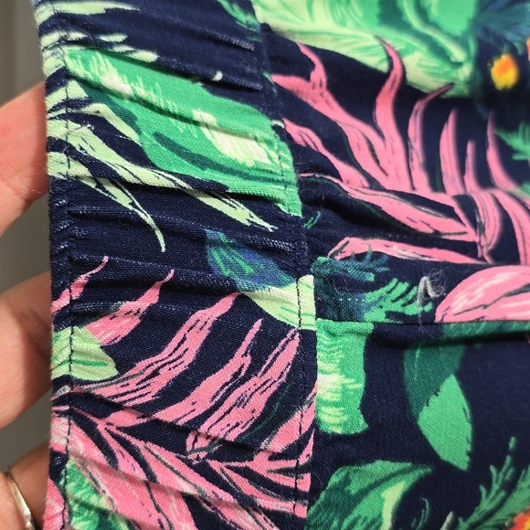 {LOFT} Fluid Wide Leg Pants in Botanical Print - Size XL - Picture 11 of 13